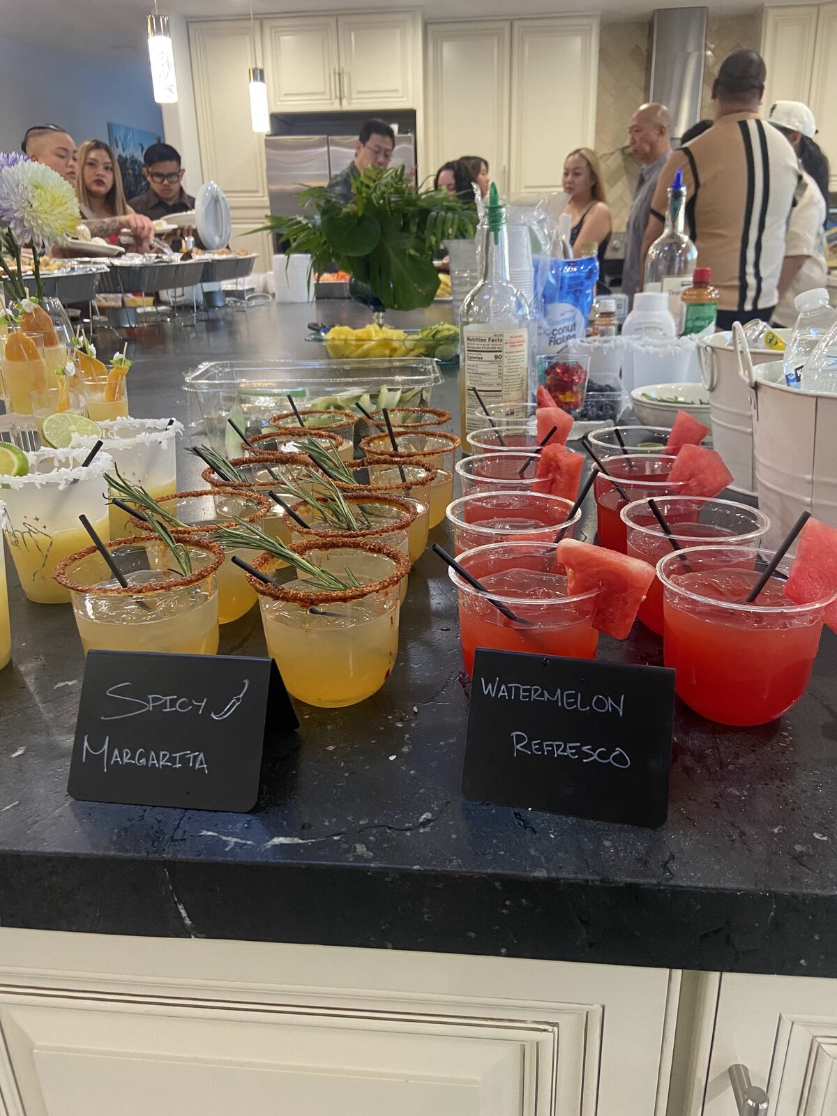 Mobile bar styled for a Long Beach celebration