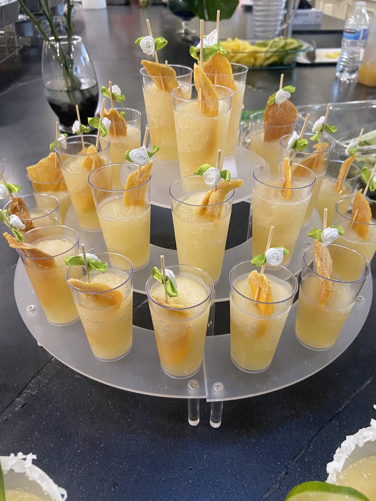 Beautifully garnished cocktail by Belle For A Shot